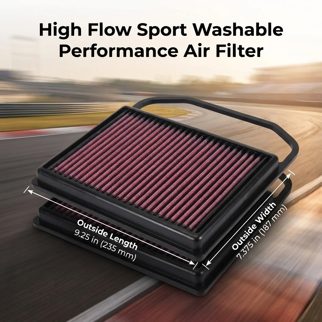 for Mercedes-Benz C E CLS GLC GLE GLS S Class AMG 43 63 2014-2022 3.0 3.5 3.7 4.0 High Flow Sport Washable Air Filter 33-5032 view 6