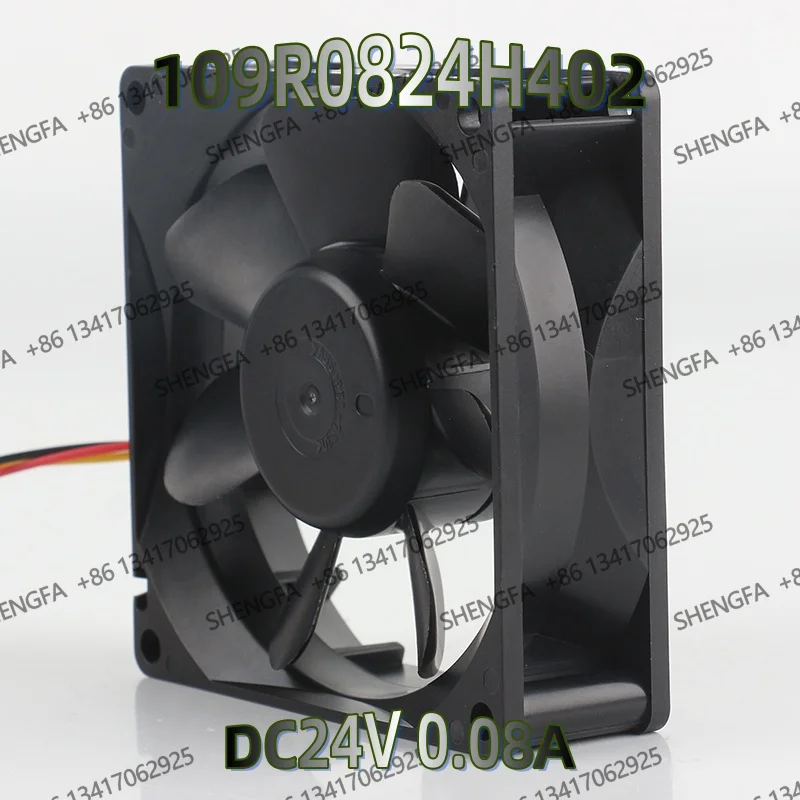 Sanyo 109R0824H402 DC 24V 0.08A 8025 80X80X25MM dual-ball bearing variable frequency Cooling fan