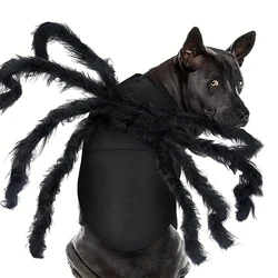 Costume da ragni per cani/gatto simulazione Horror ragni di peluche travestimento-vestito da festa per servizi fotografici