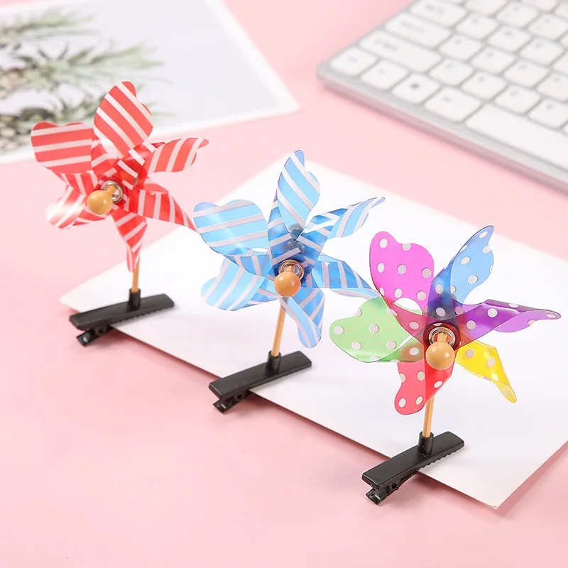 子供用ミニサイドヘアクリップ,レインボーとダクビルピン,プラスチック