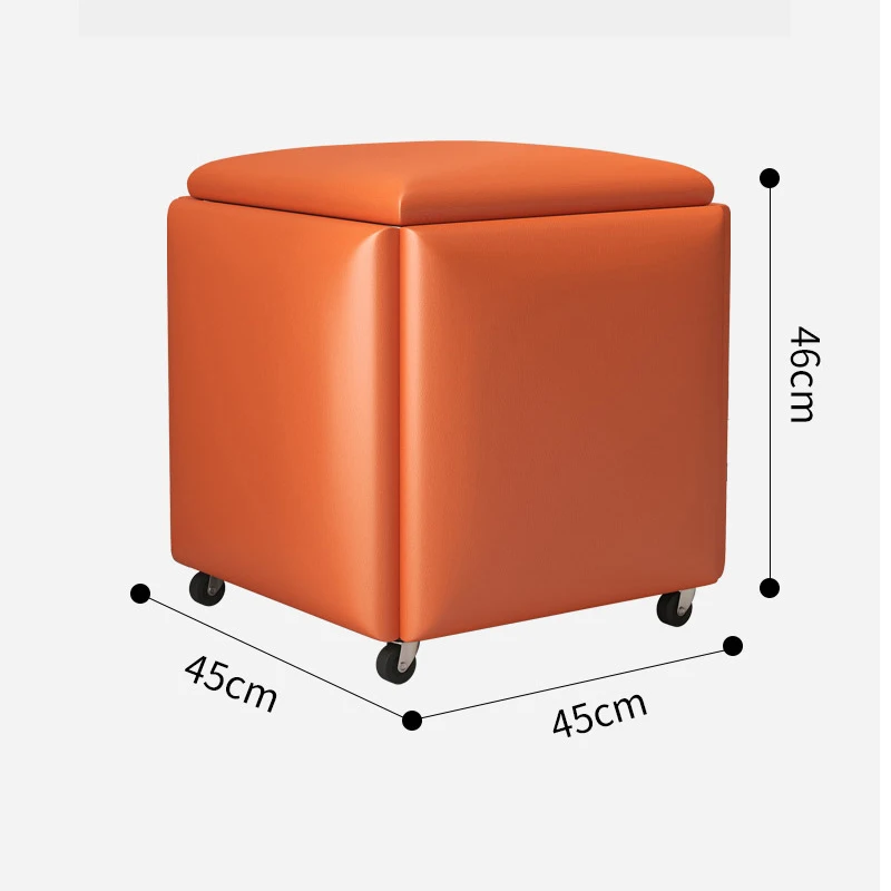 Nordic Furniture For Home 5 In 1 Sofa Soft Stool Rubik\'s Cube Folding Stool Living Room Coffee Table Chairs For Kitchen  Stools