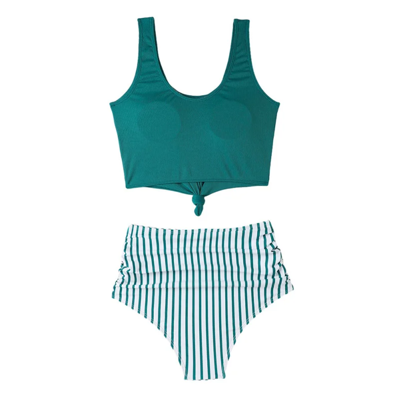 زائد حجم Tankini ملابس السباحة قطعتين للنساء في الأوراق المالية ملابس السباحة بالجملة في الأوراق المالية بدلة السباحة الشاطئ