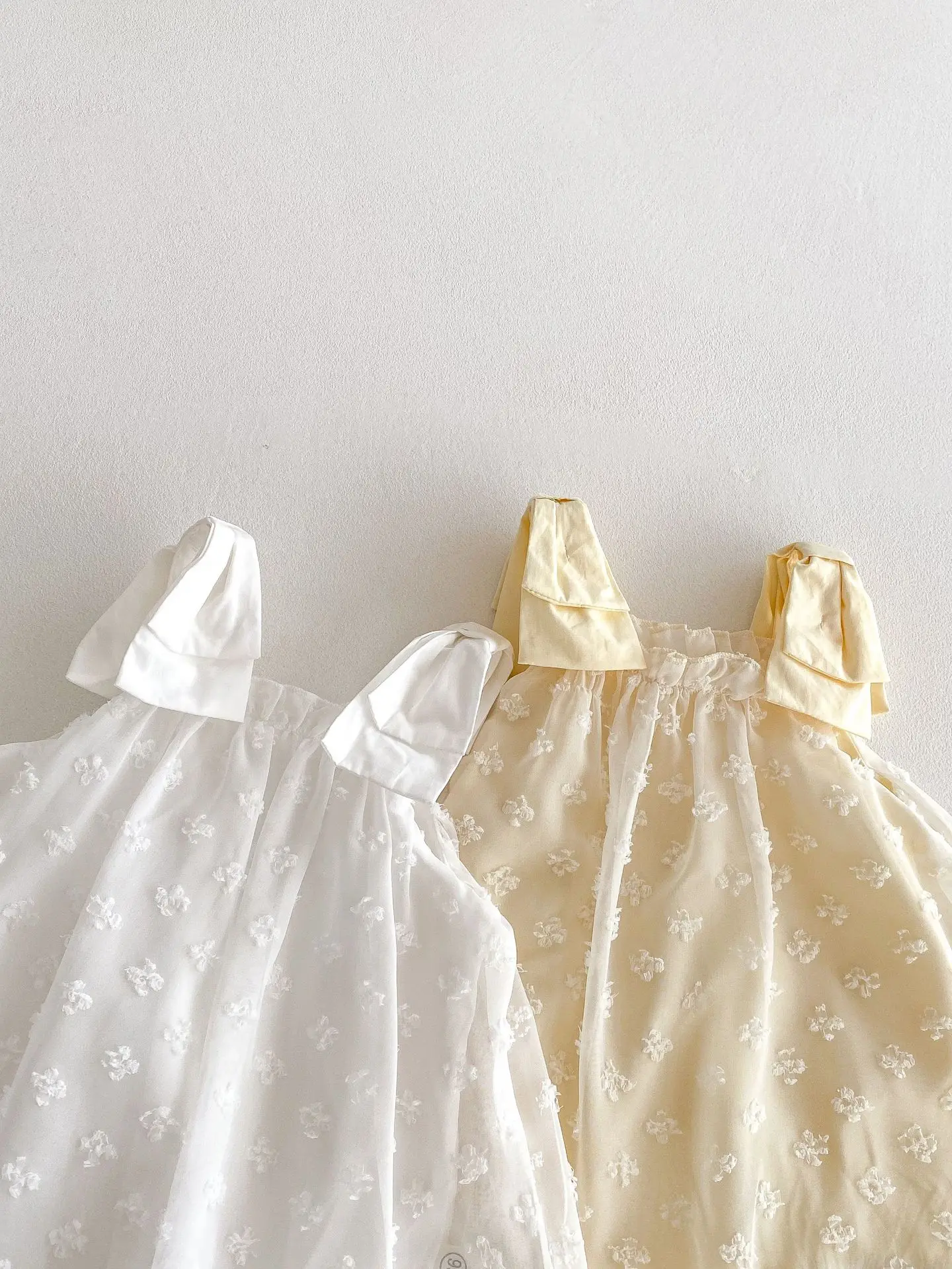 Baby Clothes Summer Cute Sweet Baby Girls Bodysuit Infant Jacquard Mesh Princess Dress Newborn Girls Bow Suspenders One Piece image 4
