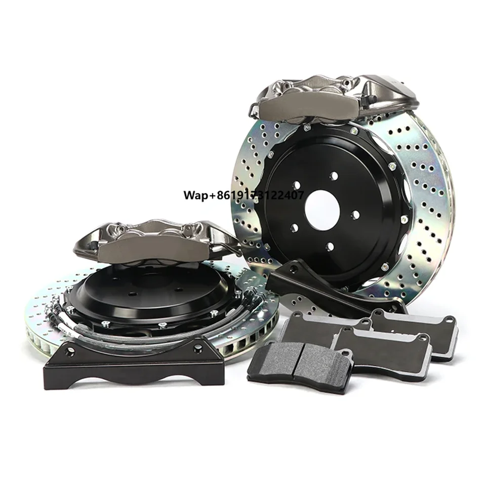 

New 4 Piston Auto Car Brake System 380mm Aluminum Disc Big Brake Kit Compatible