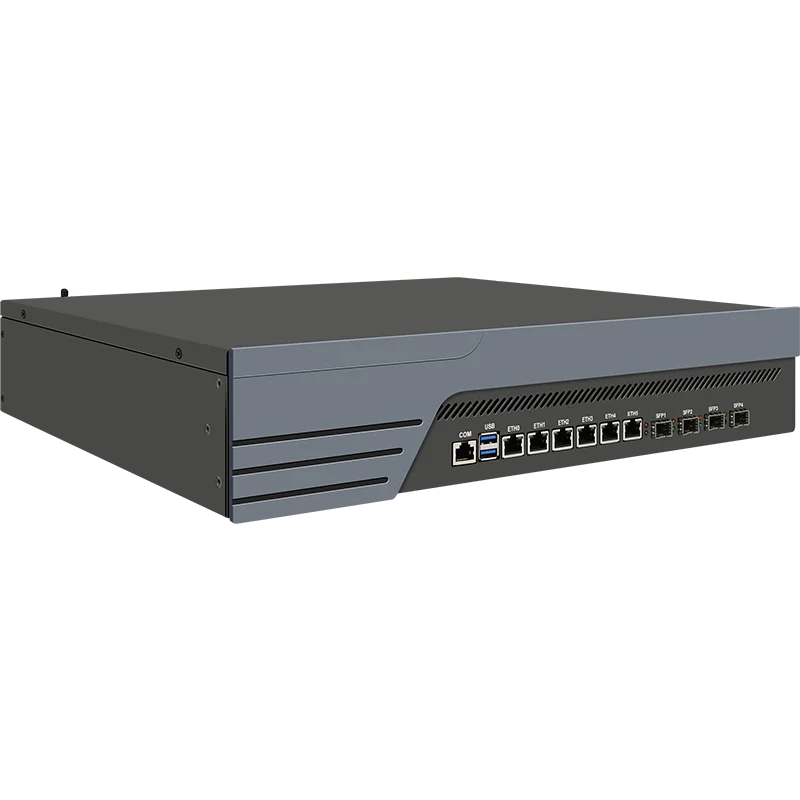 H110-6 Electric 4 Gigabit Optical Studio Soft Routing i3-6300/i5-6400/i7-7700 Industrial Computer Edge Computing