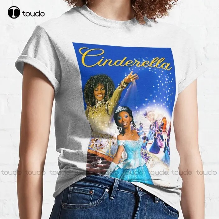 Whitney Houston Brandy-Norwood-Cinderella Classic Essential T-Shirt Cotton Tshirts For Women Funny Art Streetwear Cartoon Tee