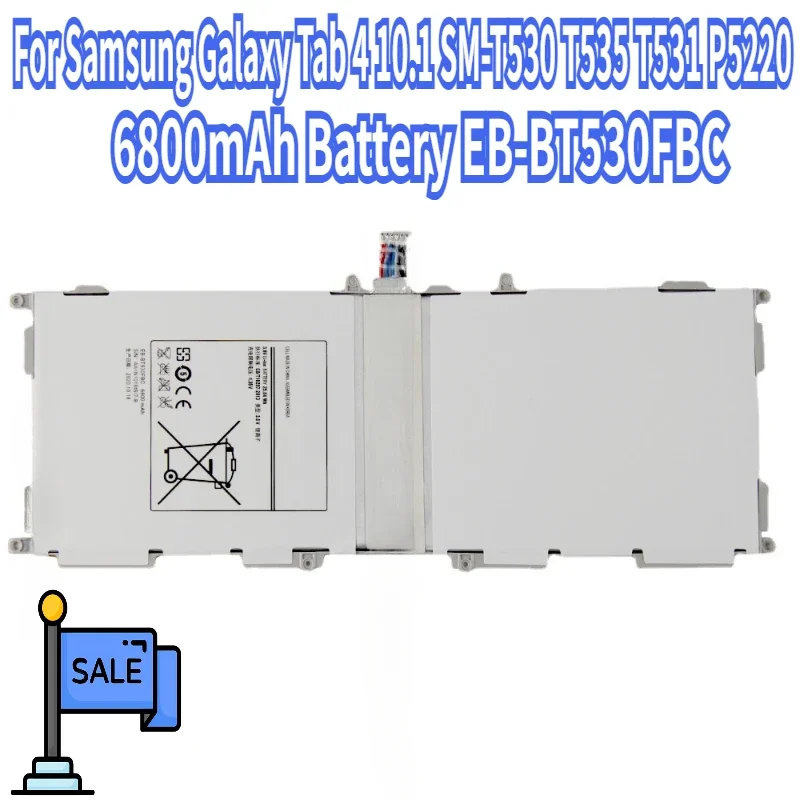 

6800mAh Battery EB-BT530FBC for Samsung Galaxy Tab 4 10.1 SM-T530 T535 T531 P5220 Tablet Li-ion Polymer Battery