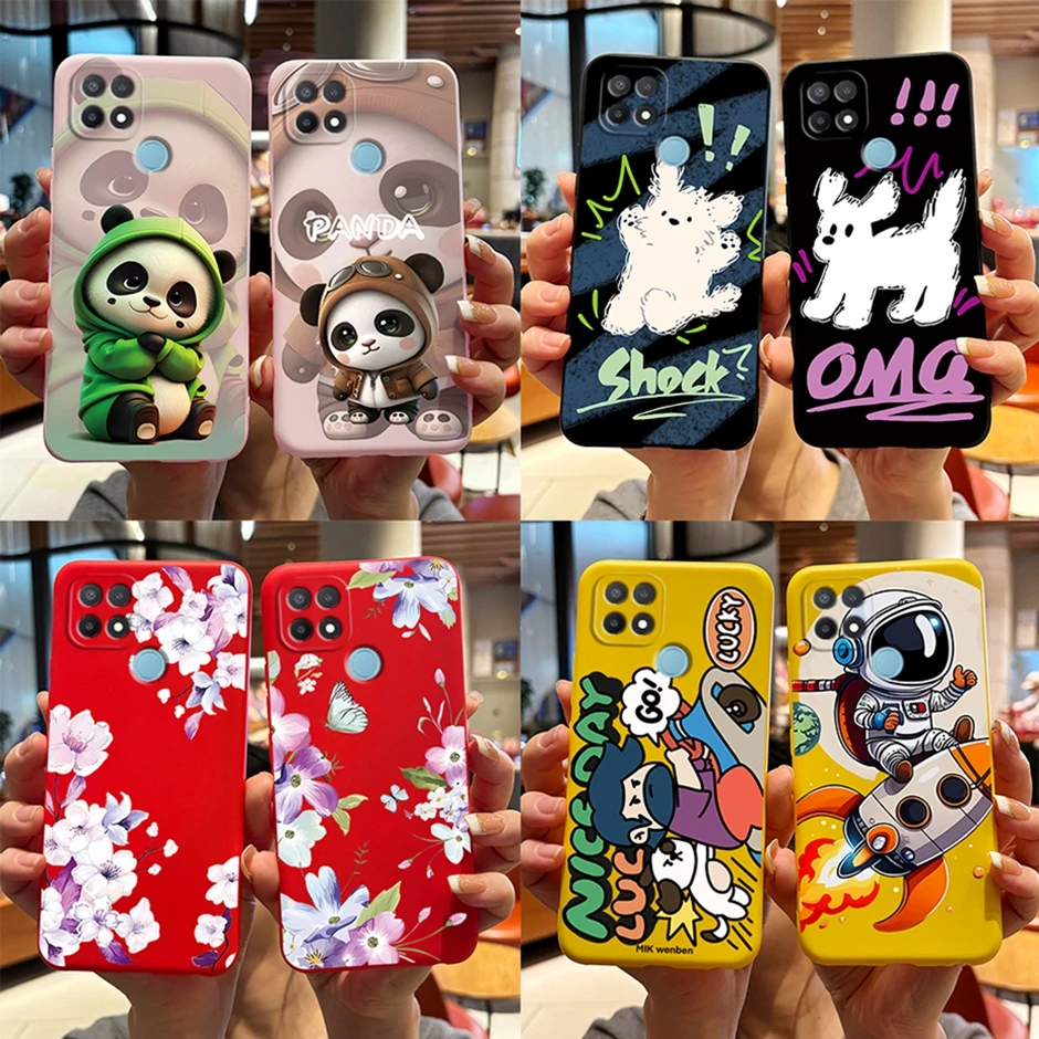 For Oppo A15 Case CPH2185 Cute Cover Silicone Slim Fundas For Oppo A15 A 15 OppoA15 Phone Case Soft TPU FullCoque 6.52'' Bumper