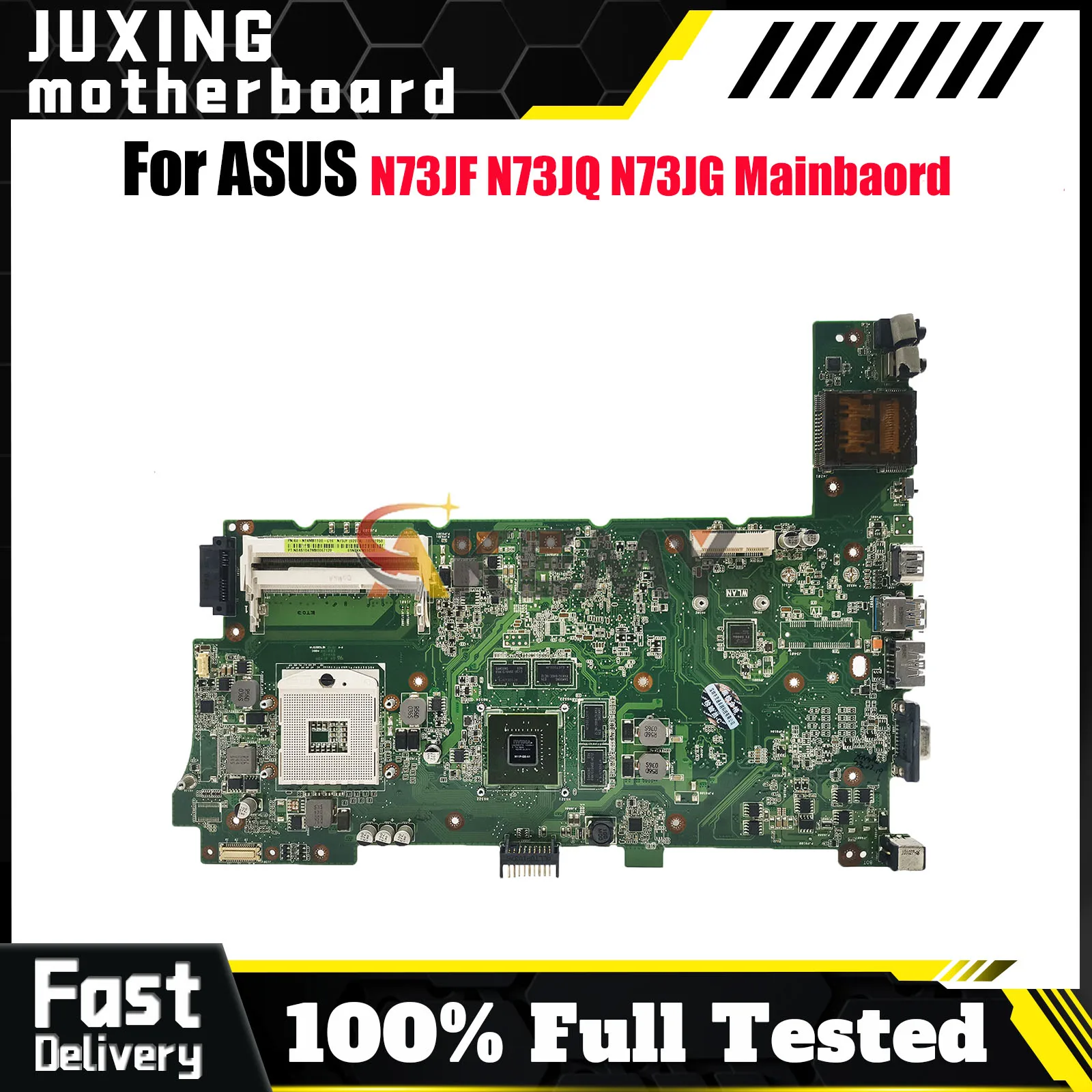 

N73JF Laptop Motherboard For ASUS ROG N73JF N73JQ N73JG N73J Notebook Mainboard in stock 100% tests OK fast shipping Top quality