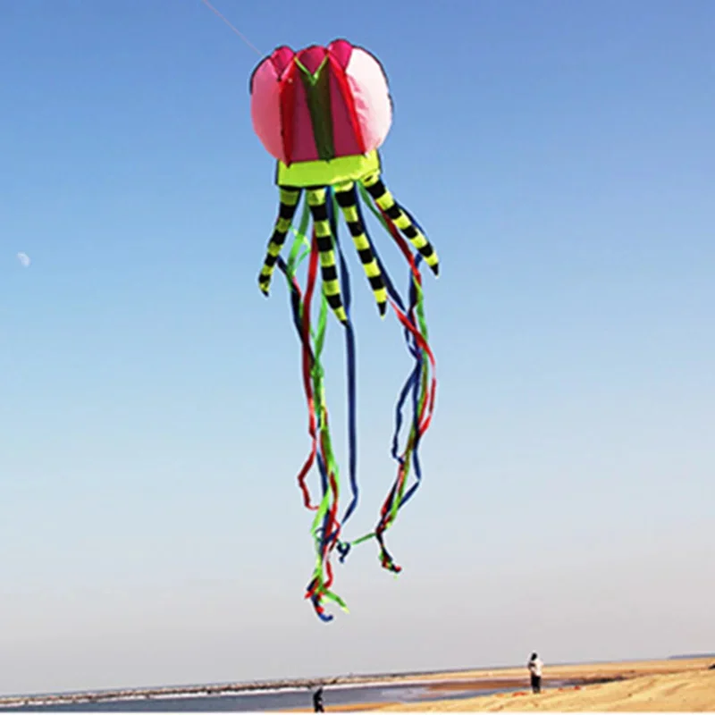 free shipping 8m jellyfish kites flying for adults kites line nylon kites factory giant flying kite windsurfing equipment flying