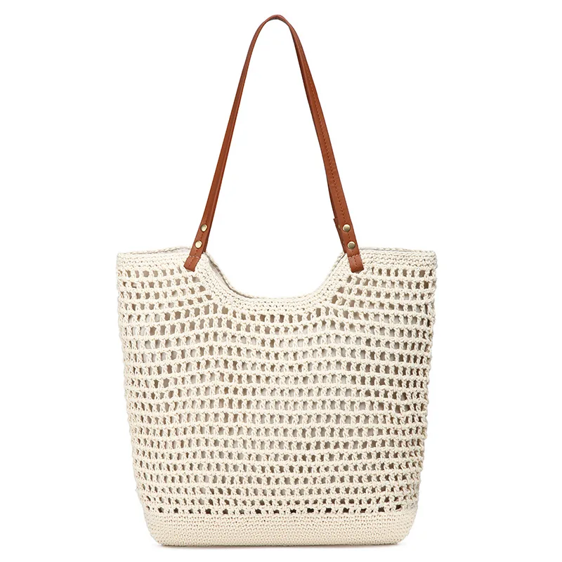 

New Exquisite Bucket Bag Women, Large Capacity, Summer Casual Versatile Woven Crossbody Shoulder Handbag