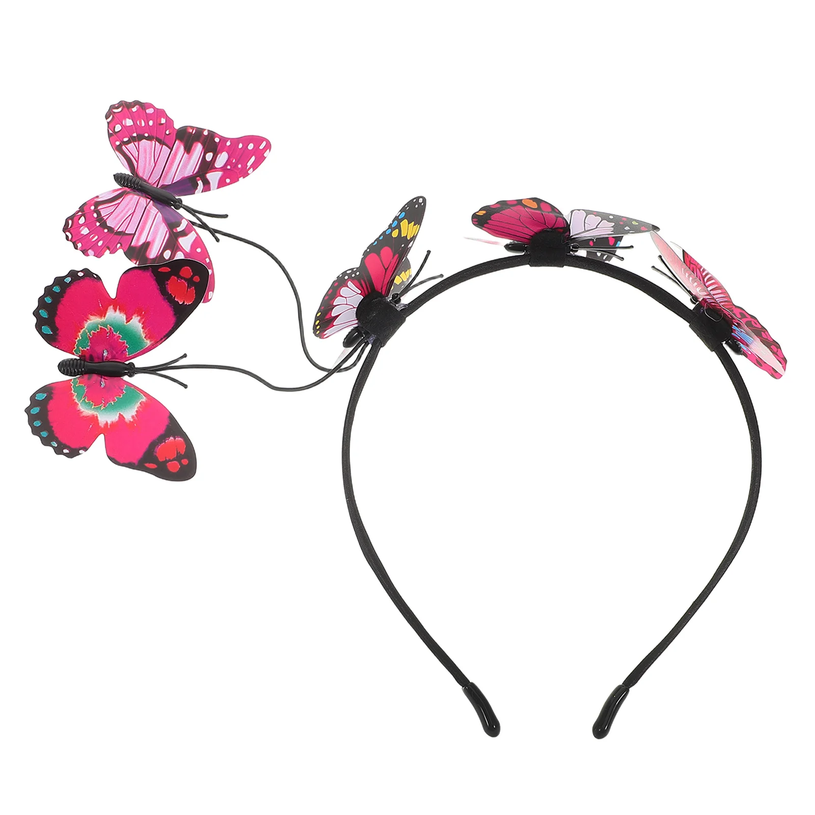 

Bow Headband Butterfly Headwear for Women Headpiece Bridal Hair Accessories Clips Girls
