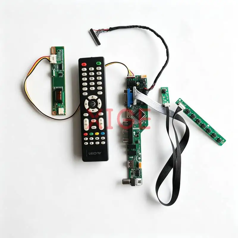 Matrix Controller Drive Board Fit LP150E07 LP150E02 LP150E06 LP150E05 1400x1050 LVDS 30-Pin 1-CCFL HDMI+VGA+AV+USB 1400*1050 Kit