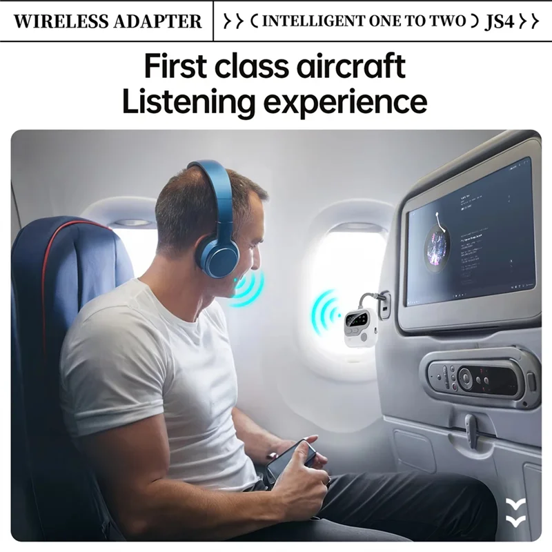 ABSQ-محول بلوتوث شاشة LED لاسلكية 5.4 3.5 ملم بطاقة AUX TF للطائرة التلفزيون الكمبيوتر سيارة