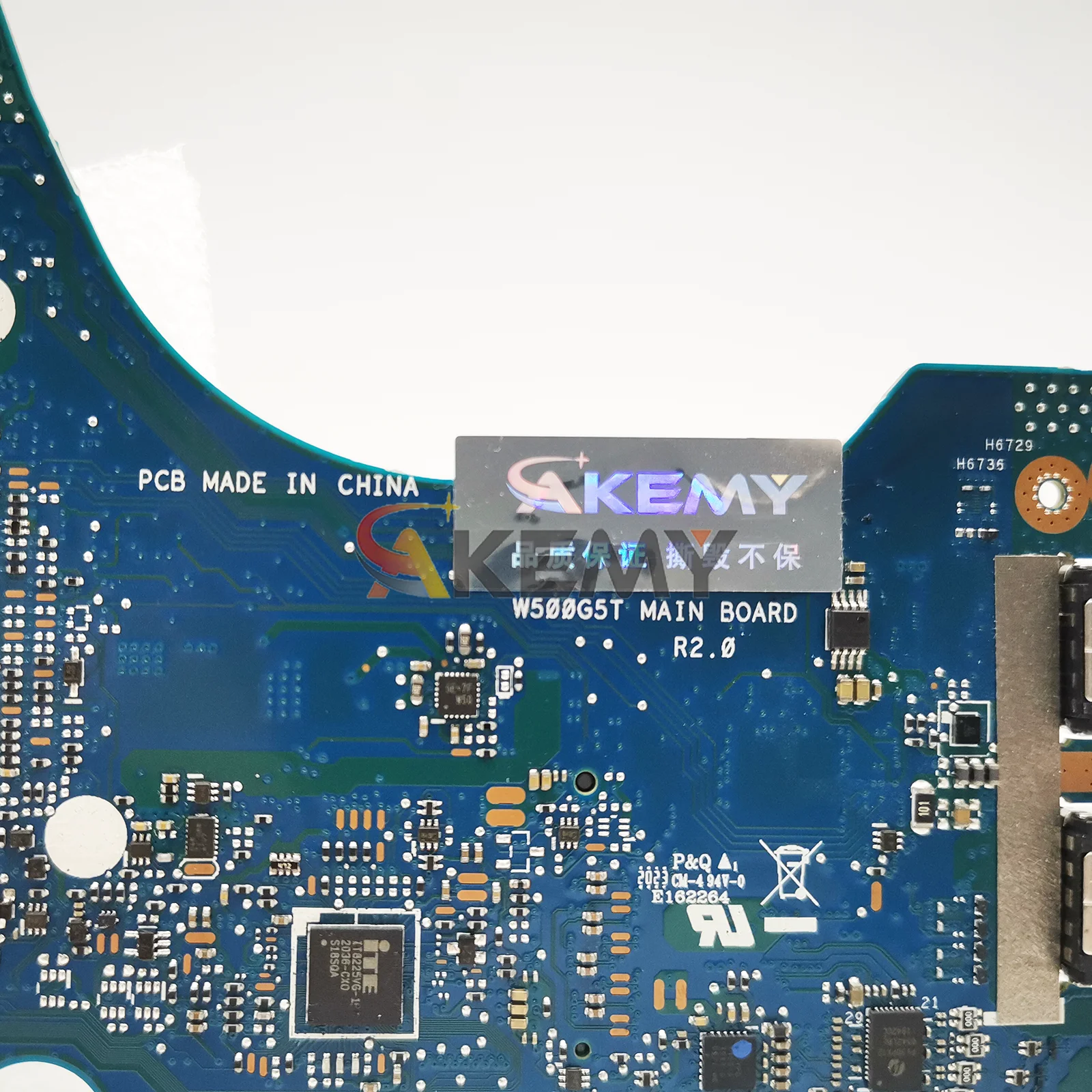 Placa base para ordenador portátil W500G5T para ASUS ProArt W500G5T W500G placa base para portátil con CPU I5 I7 I9 100% pruebas OK envío rápido stk