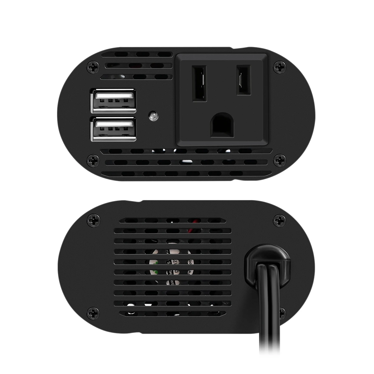 تيار مستمر 12 فولت إلى التيار المتناوب 110 فولت 60 هرتز المحمولة محول جهد السيارة شاحن محول 200 واط محول اكسسوارات السيارات