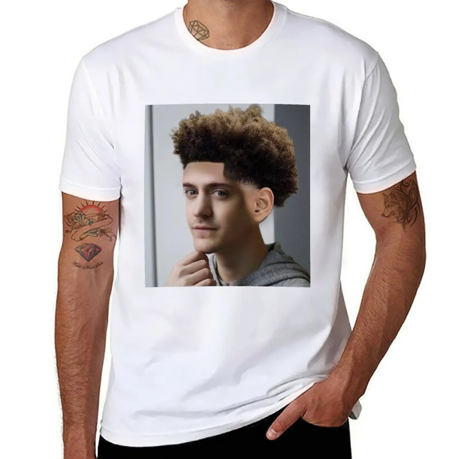

Ninja Low Taper Fade (Imagine If) T-Shirt fashion shirts oversized graphic tee mens t shirts