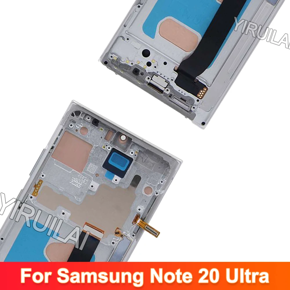 TFT Tested For Samsung Note 20 Ultra With Frame For Note 20 Ultra N985F N985F/DS Lcd Display Digital Touch Screen Replacement