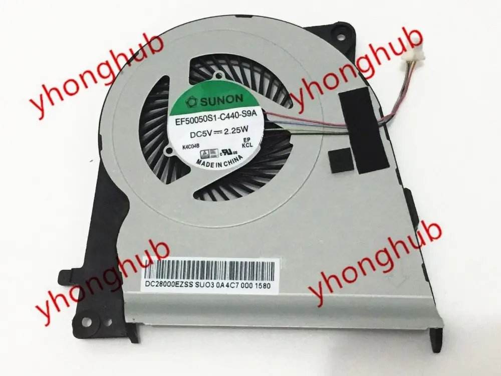 

SUNON EF50050S1-C440-S9A DC 5V 2.25W 4-Wire Srever Cooling Fan