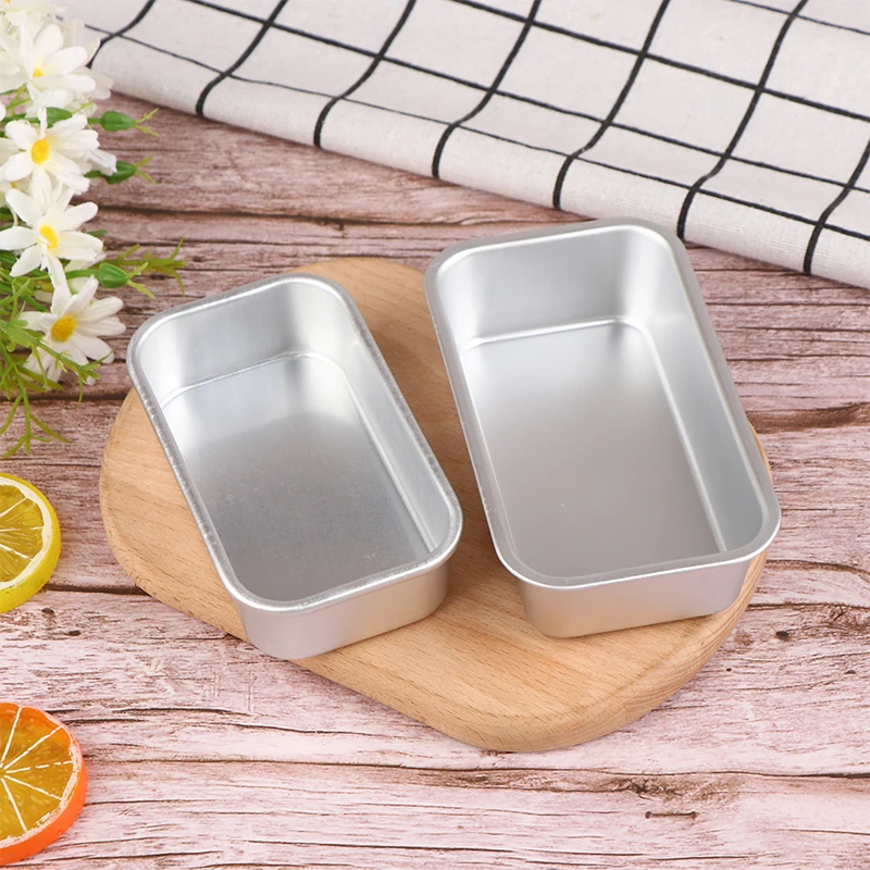 

1Pc Aluminium Alloy Bread Pan Rectangle Baking Cake Mold Bread Pastry Baking Pan DIY Non-Stick Baking Supplies