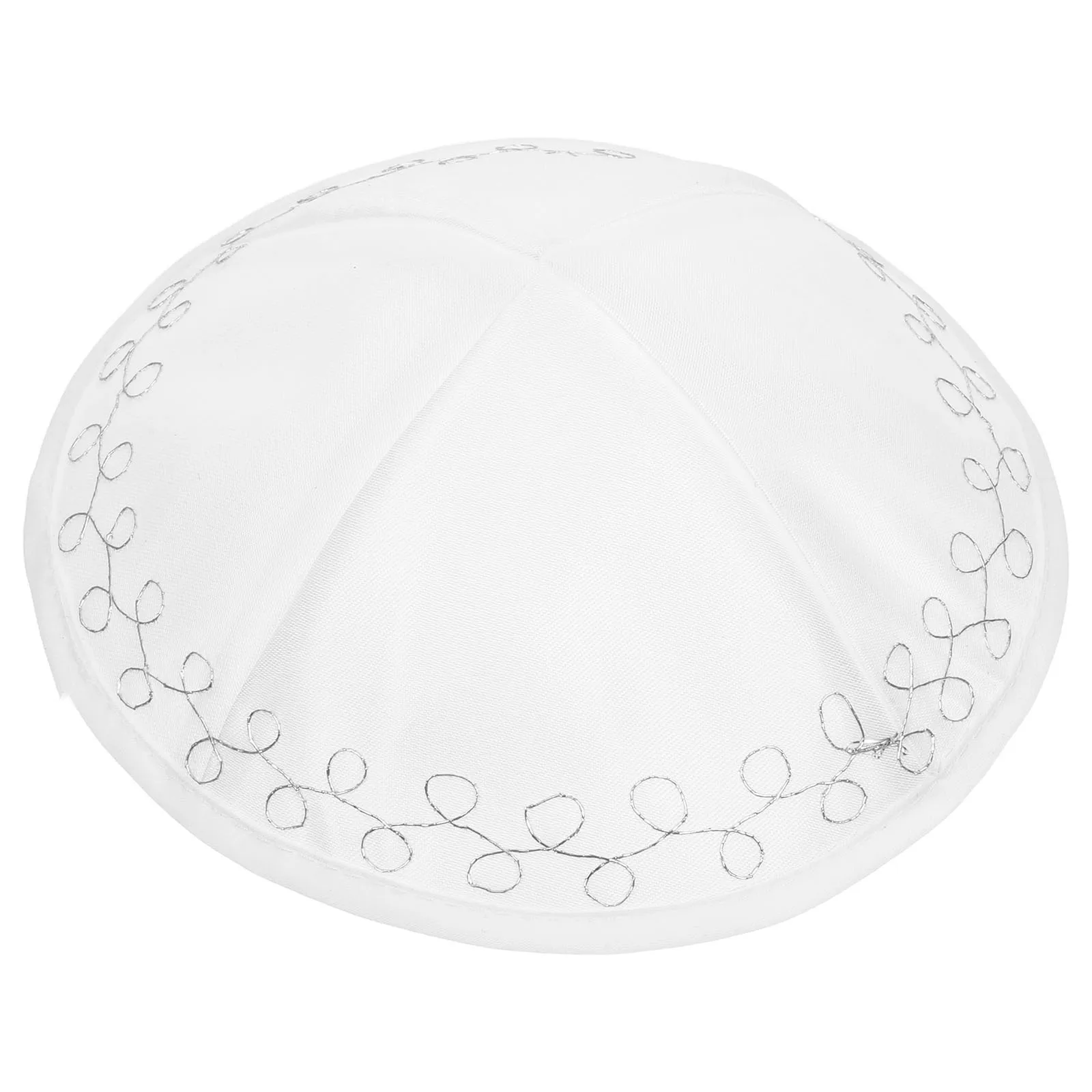 

White Kippah Hat Men Traditional Mitzvah Prayer Cap Shabbat Weddings Holidays Judaica Skull Cap Kippah White Hat
