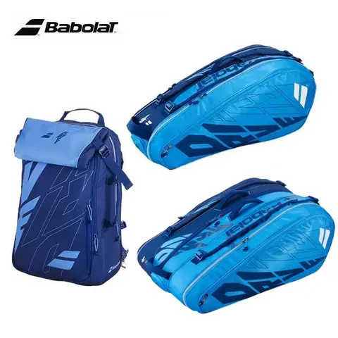 오리지널 Babolat 테니스 라켓 가방 PURE DRIVE 시리즈 전문 테니스 가방 6/12 팩 라켓 테니스 배낭 스포츠 가방