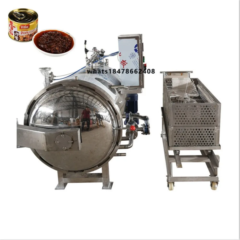 Multi Function Industrial Food Sterilizer Autoclave Glass Bottle Food Sterilization Machine