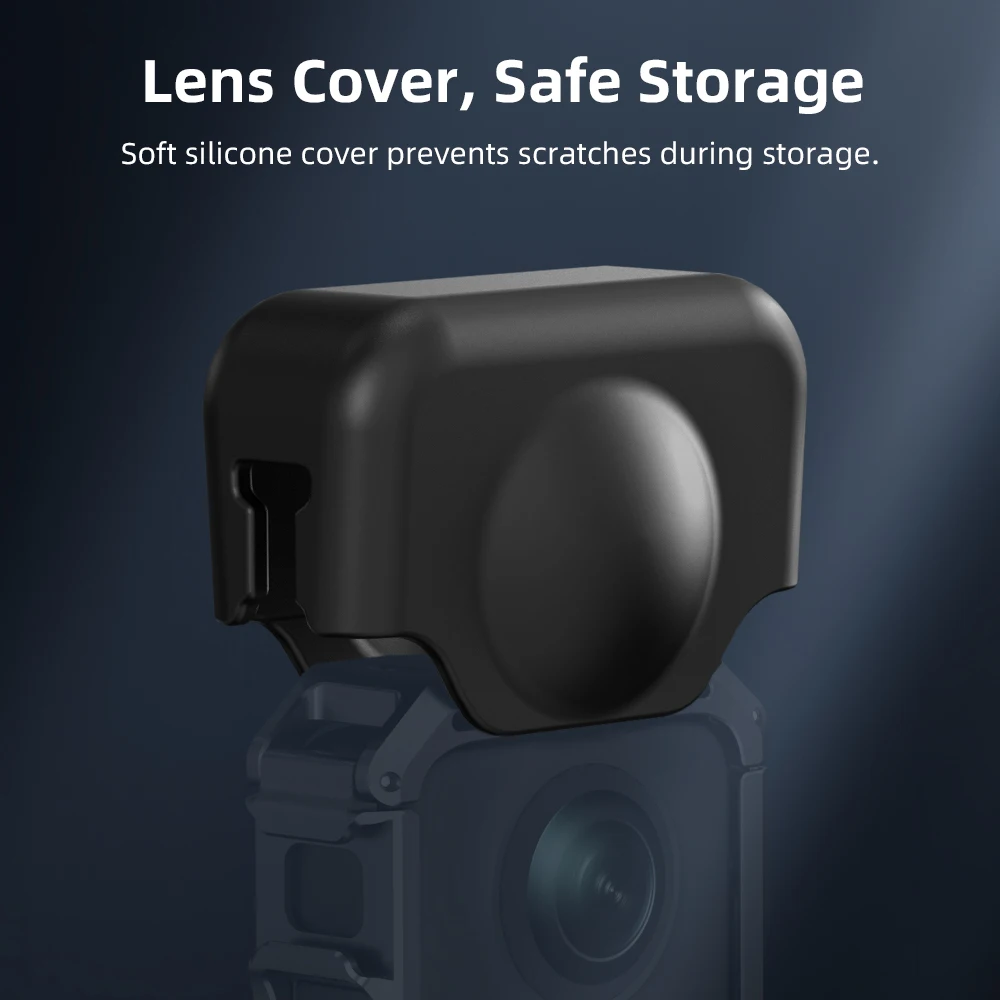 Flymile Metallkäfig-Schutzhülle für DJI Osmo 360 II Zubehör Kamera Aluminiumlegierungsrahmenkäfig mit Silikon-Objektivabdeckung – Detail 6