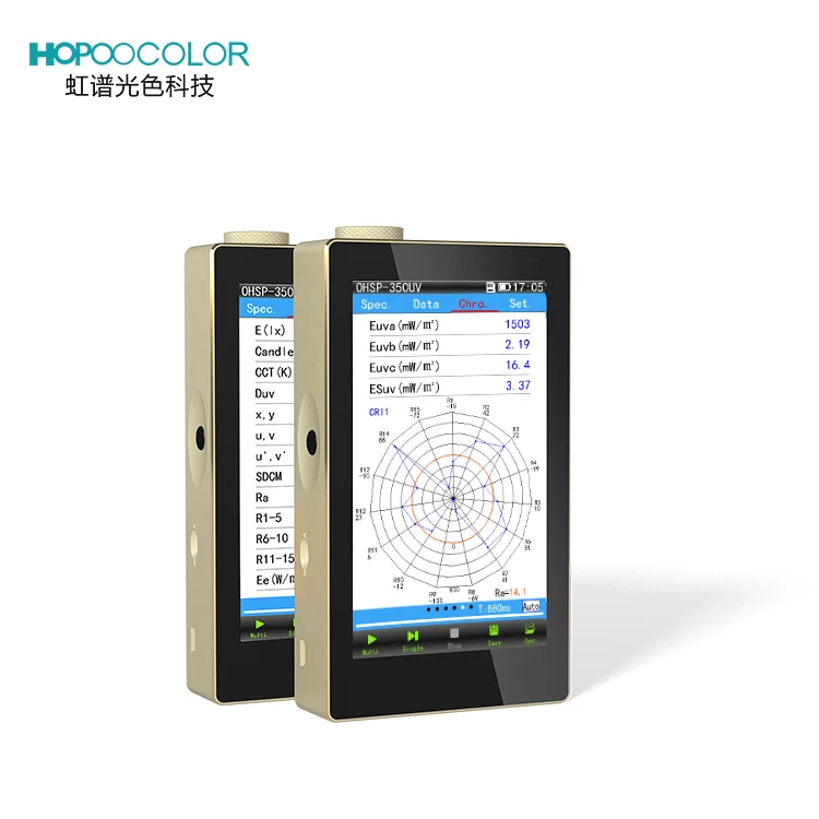 Handheld Optical UVC Vis Nir Spectrometer UV Test Machine Radiometer Lamps For Water Treatment