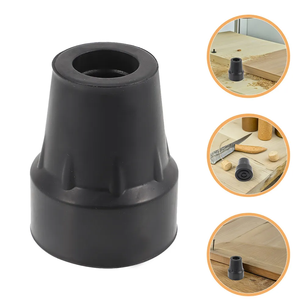 

4Pcs Rubber Walking Stick Tips Diameter 19Mm Anti-Slip Wear Resistant Cane Tip Covers Suitable for Metal Wooden Hiking Trekking