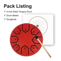 Mini Steel Tongue Drum 4 Inch 8 Notes Rain Drum for OutsideSteel Tongue Drum Rain Chime Musical Instruments for Adults Kids 6