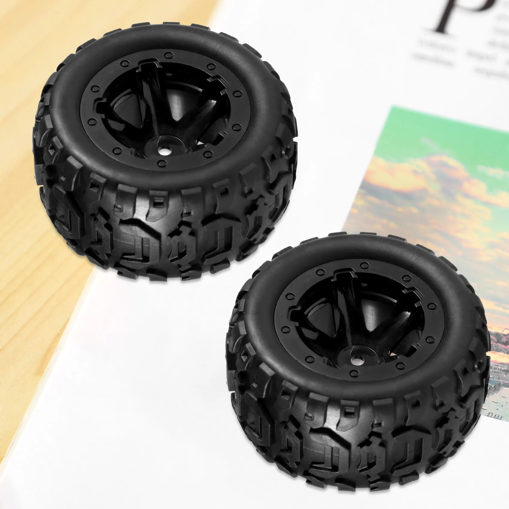 (A30I] 4Pcs Large Tire Widening Tyre Wheel for 144001 124016 124018 124019 12428 16889 RC Car Upgrade Parts,2