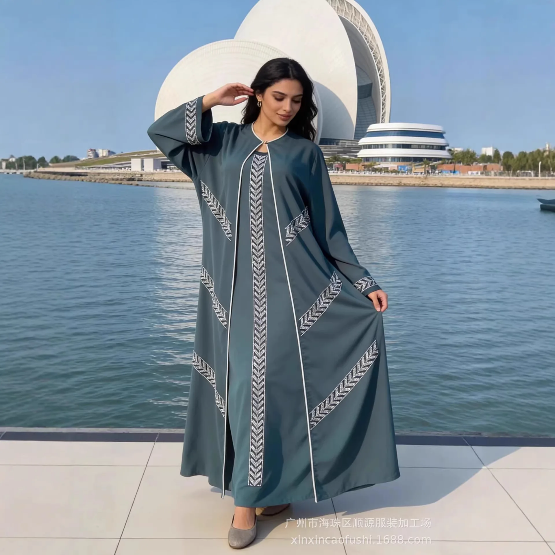 

SuperAen Spring and Summer 2026 New Women's Oversize A-line Dress Elegant Print Fashion O-neck Long Dresses