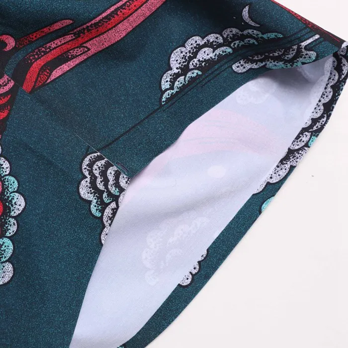 

Men's Surfing orts Qui Dry Loose Beach Holiday Five-Quarter Pants Swimming Trunks Polyester Blend Low Waist Printed Casua...