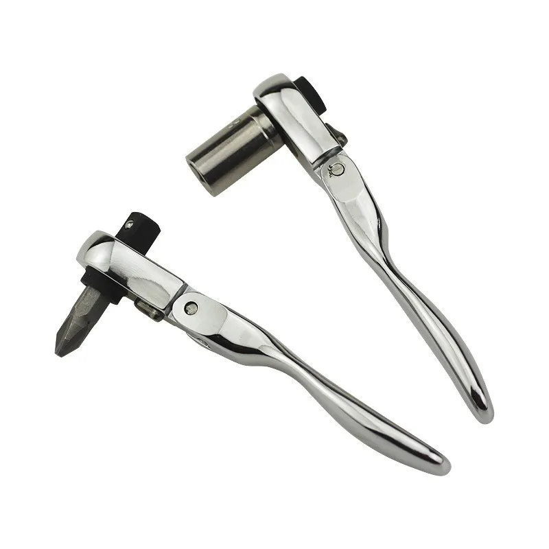Imagem -04 - Rotativo Mini Ratchet Wrench Grupo em Cabeça Dupla Chave de Fenda Ferramenta Chave Rápida Soquete Rod Rápido 72 Dentes 14