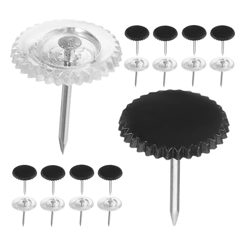 

200pcs Clear Pushpins For Cork Board Office Map Pin Bulletin Wall Tacks Transparent Thumbtacks Drawing Pins Small Fixing Tacks