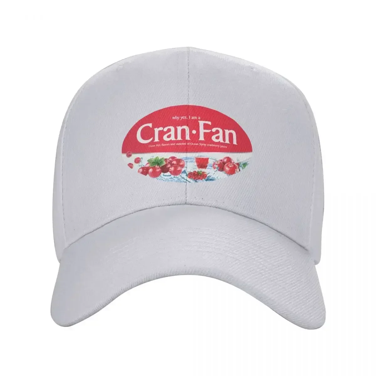 New Cran Fan - Ocean Spray Cranberry Juice Merch Baseball Cap Derby Hat Sunscreen Hat Beach Golf Women Men's