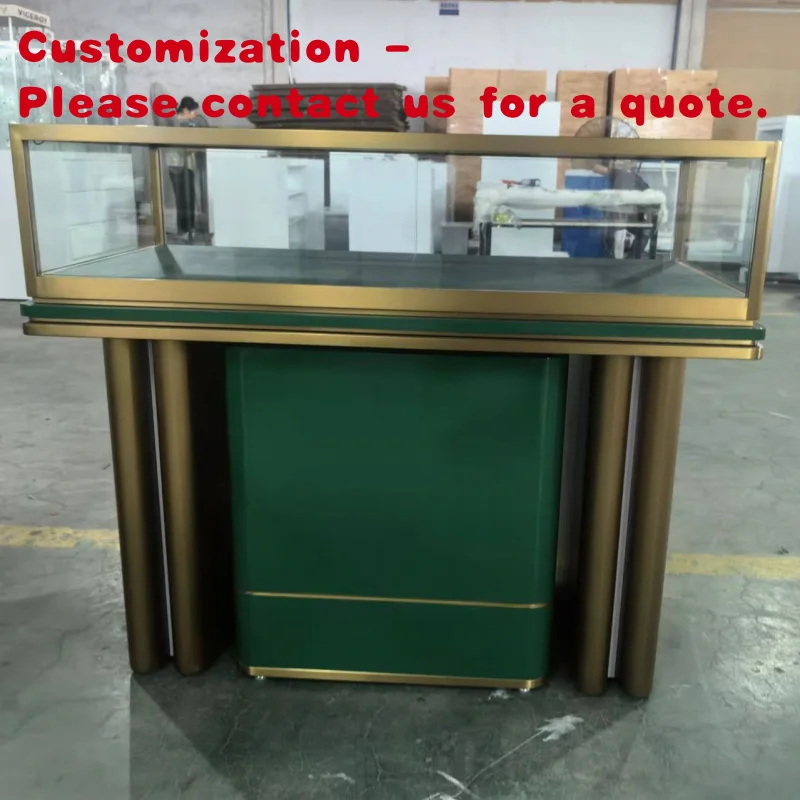 custom.Modern Jewellery Store Layout High End Wooden Glass Display Cabinet showcase Shop Mall Decoration Jewelry Kiosk Design