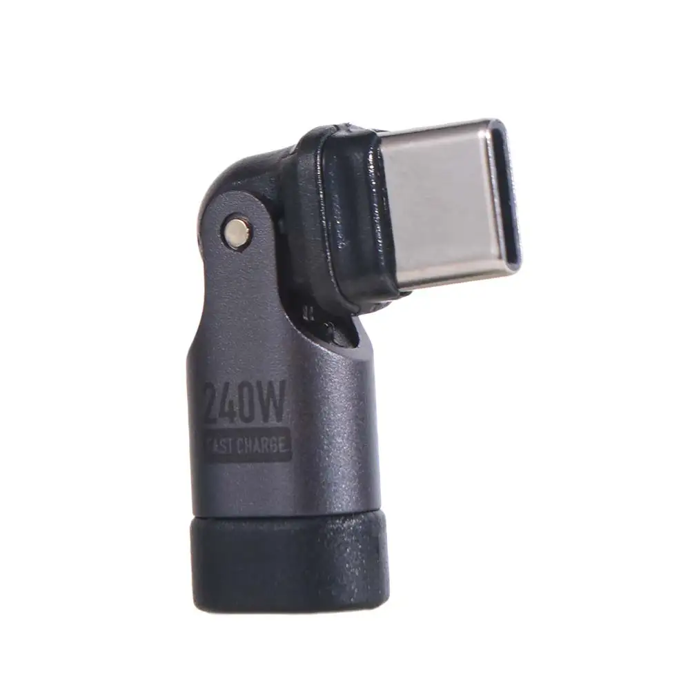 

Fast Data Transfer USB Type C Adapter 180 Degree USB-C To USB-C USBC Charging Converter 240W Flexible USB-A Female Adapter