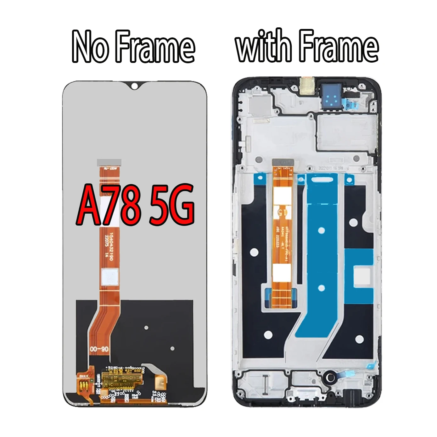 High quality AMOLED For Oppo A78 4G CPH2565 LCD For Oppo A78 5G CPH2483 CPH2495 LCD A78 Display Screen Touch Panel Digitizer