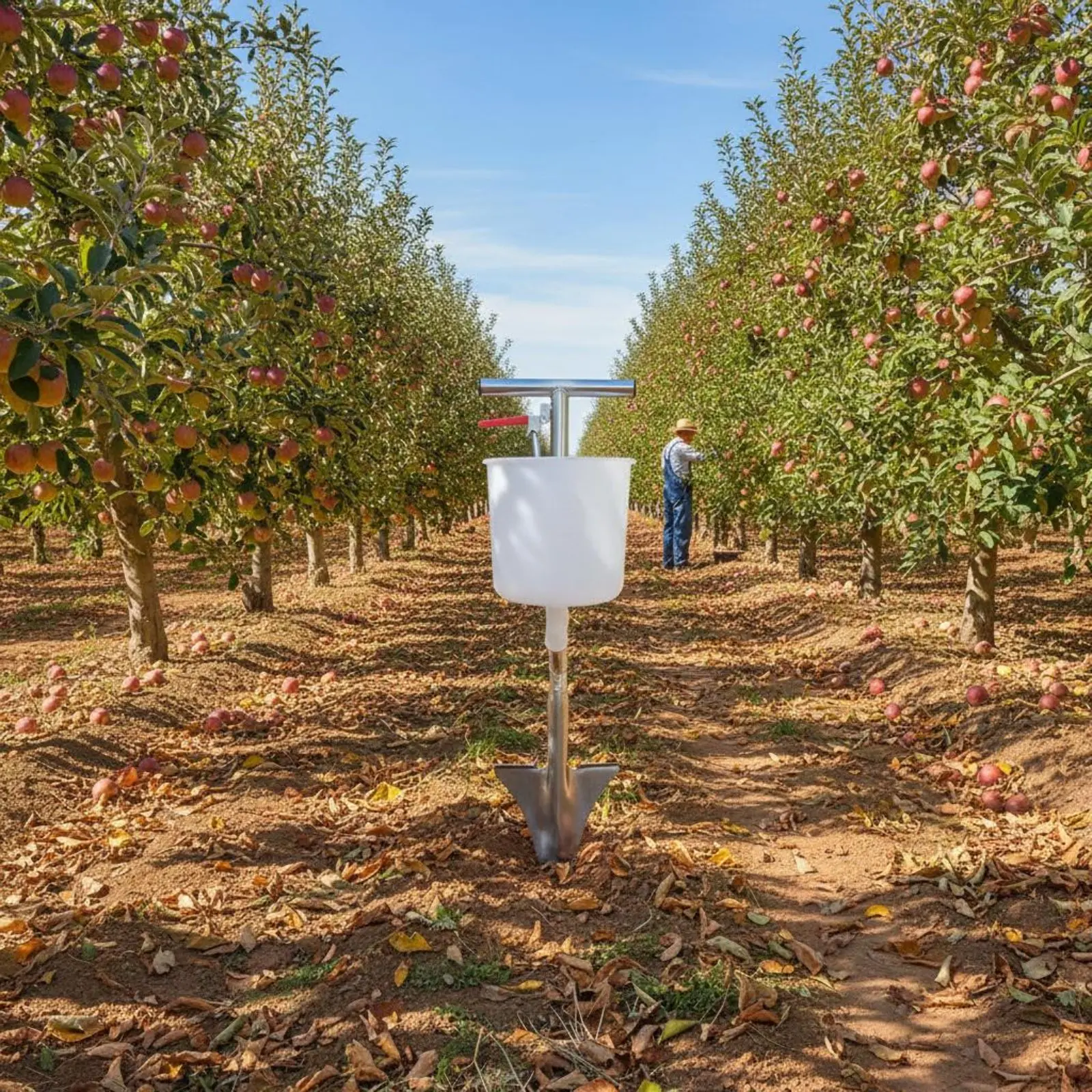 

Многофункциональный ручной дозатор для удобрений и улучшителей почвы с длинной ручкой: не нужно наклоняться