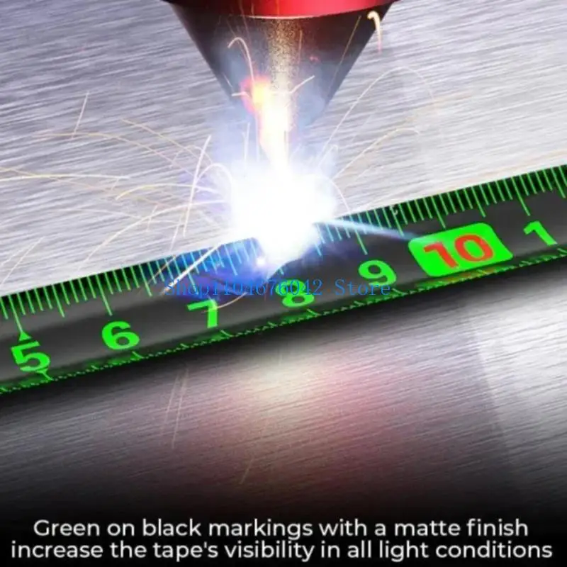 Профессиональная рулетка из флуоресцентной стали 5asd, самоблокирующиеся лезвия из утолщенной углеродистой стали, быстрое точное