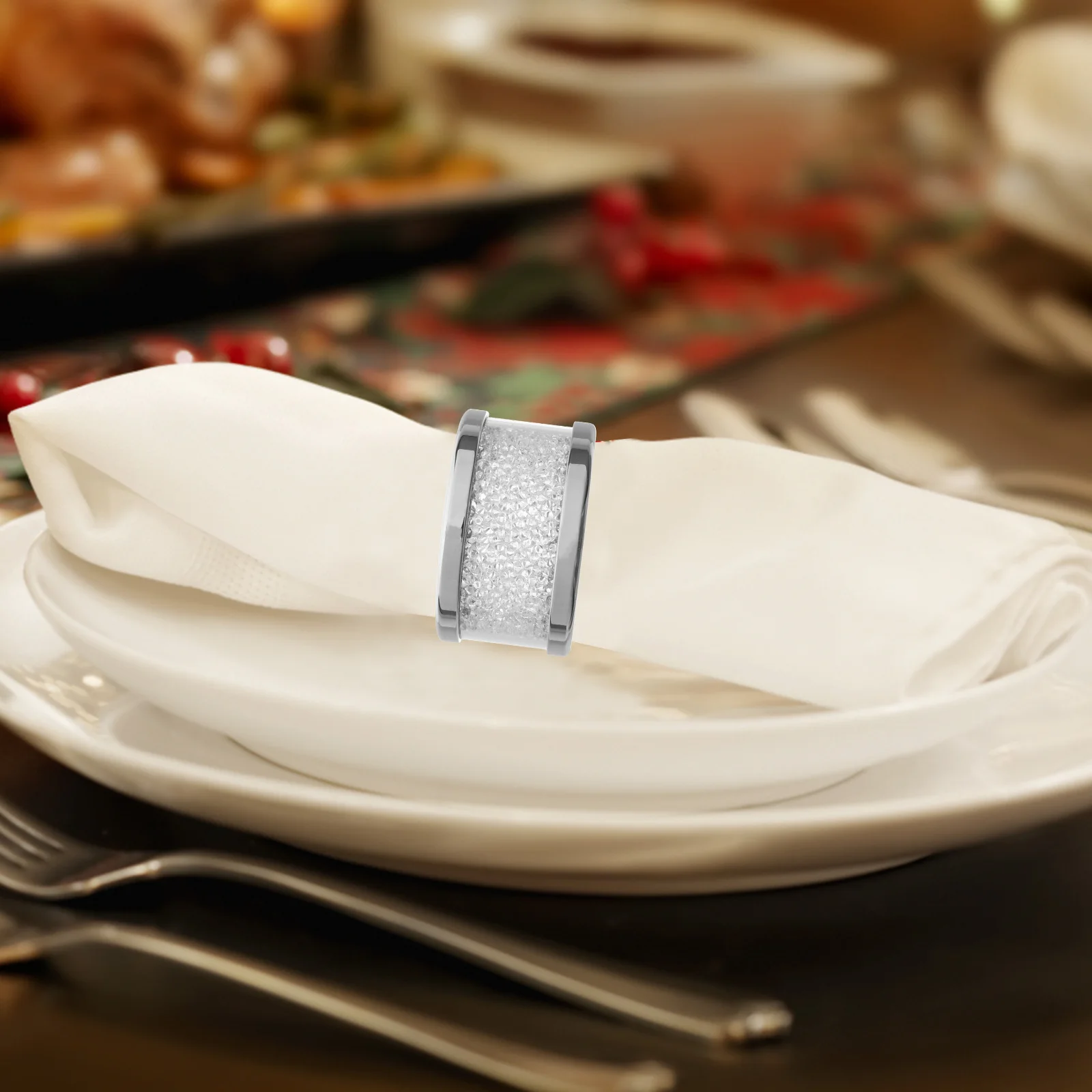 

Diamond Bling Napkin Ring Crystal Diamond Wedding Party Napkin Buckle Table Centerpiece Table Centerpiece