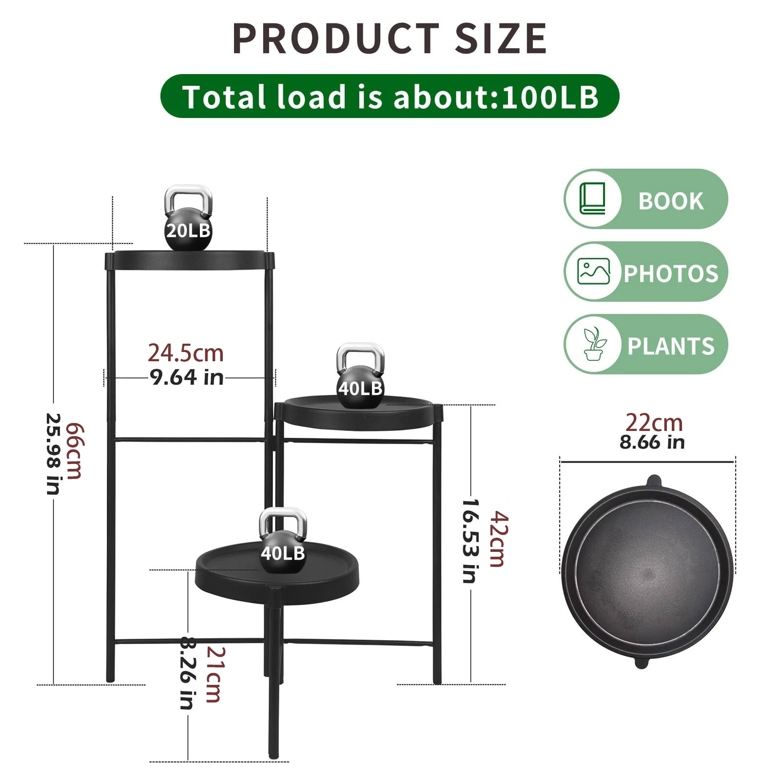 3/4/5 Tier Plant Stand Flower Shelf Planter Rack Indoor For Flowers Metal Storage Shelf Display Stand Multiple Flower Pot