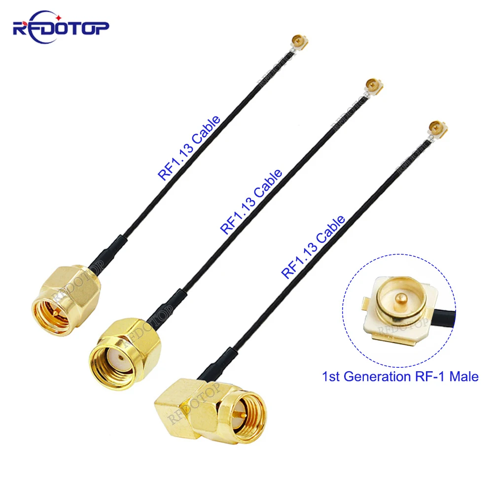 1Pcs RF113 SMA-IPX 케이블 SMA 남성-u.fl IPX-1 남성/여성 커넥터 WIFI 안테나 RF 케이블 RG1.13 피그 테일 확장 5CM-1M
