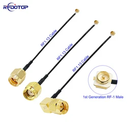 1Pcs RF113 SMA to IPX Cable SMA Male to u.fl IPX-1 Male/Female Connector WIFI Antenna RF Cable RG1.13 Pigtail Extension 5CM-1M