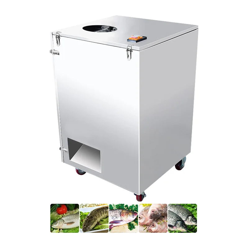 安い商業ステンレス鋼中型 380 ボルトポータブル自動魚洗浄機海上輸送