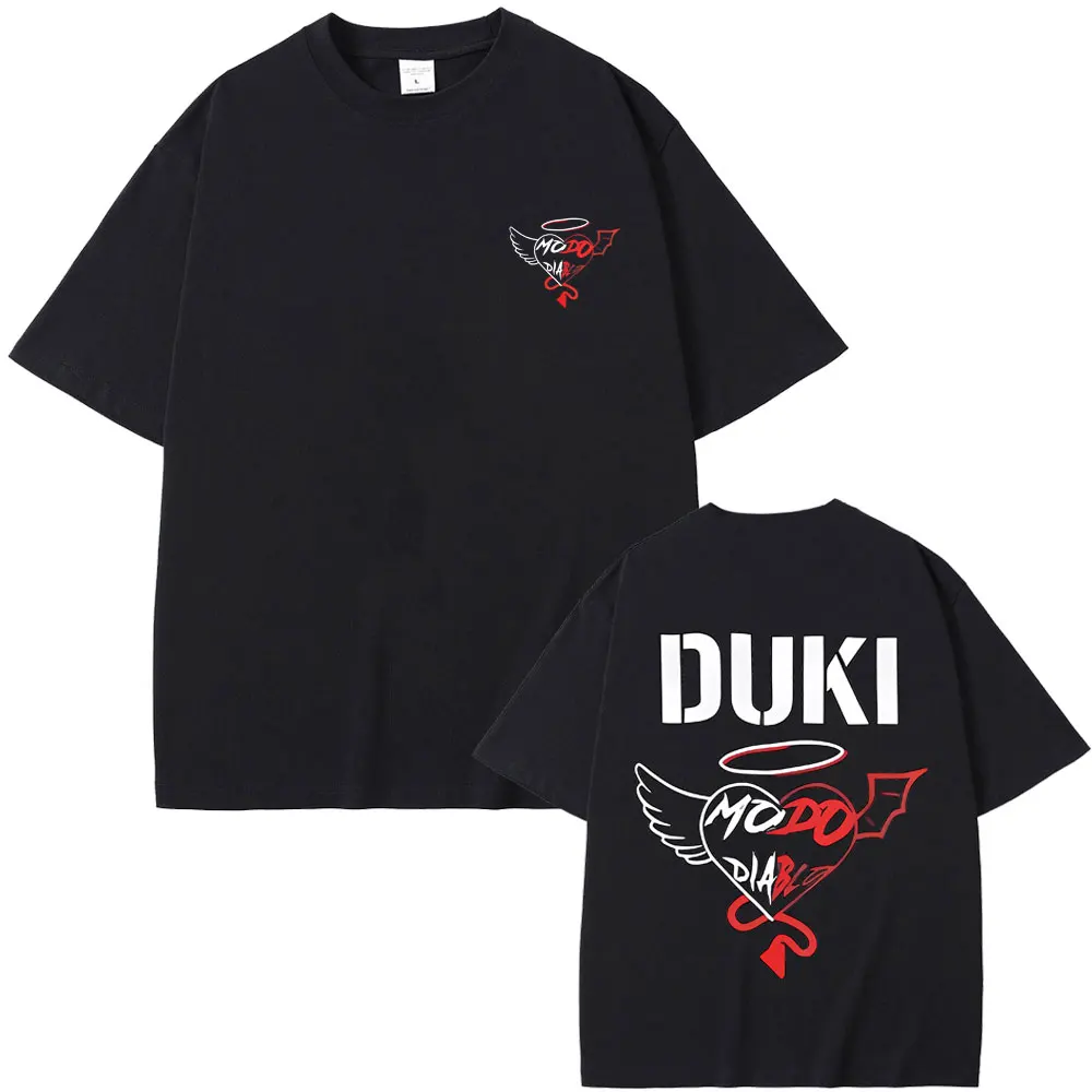 Rapper Duki Mododiablo Music Album Graphic T Shirt Men Women Hip Hop Oversized T-shirts Men's Fashion Casual Short Sleeve Tshirt