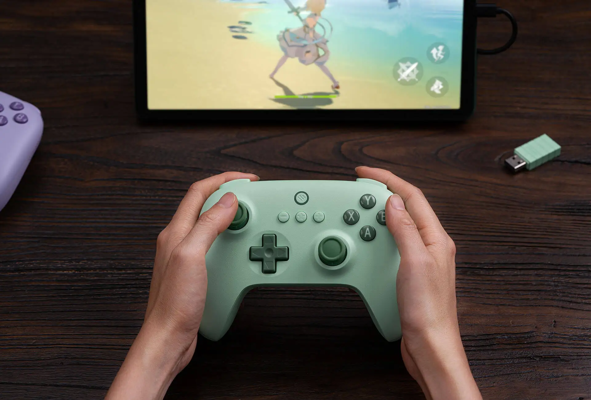 8BitDo Ultimate 2C Wireless 2.4G Gaming Controller Gamepad Joystick für PC Windows 10 11 Steam Deck Raspberry Pi Android – Detail 3
