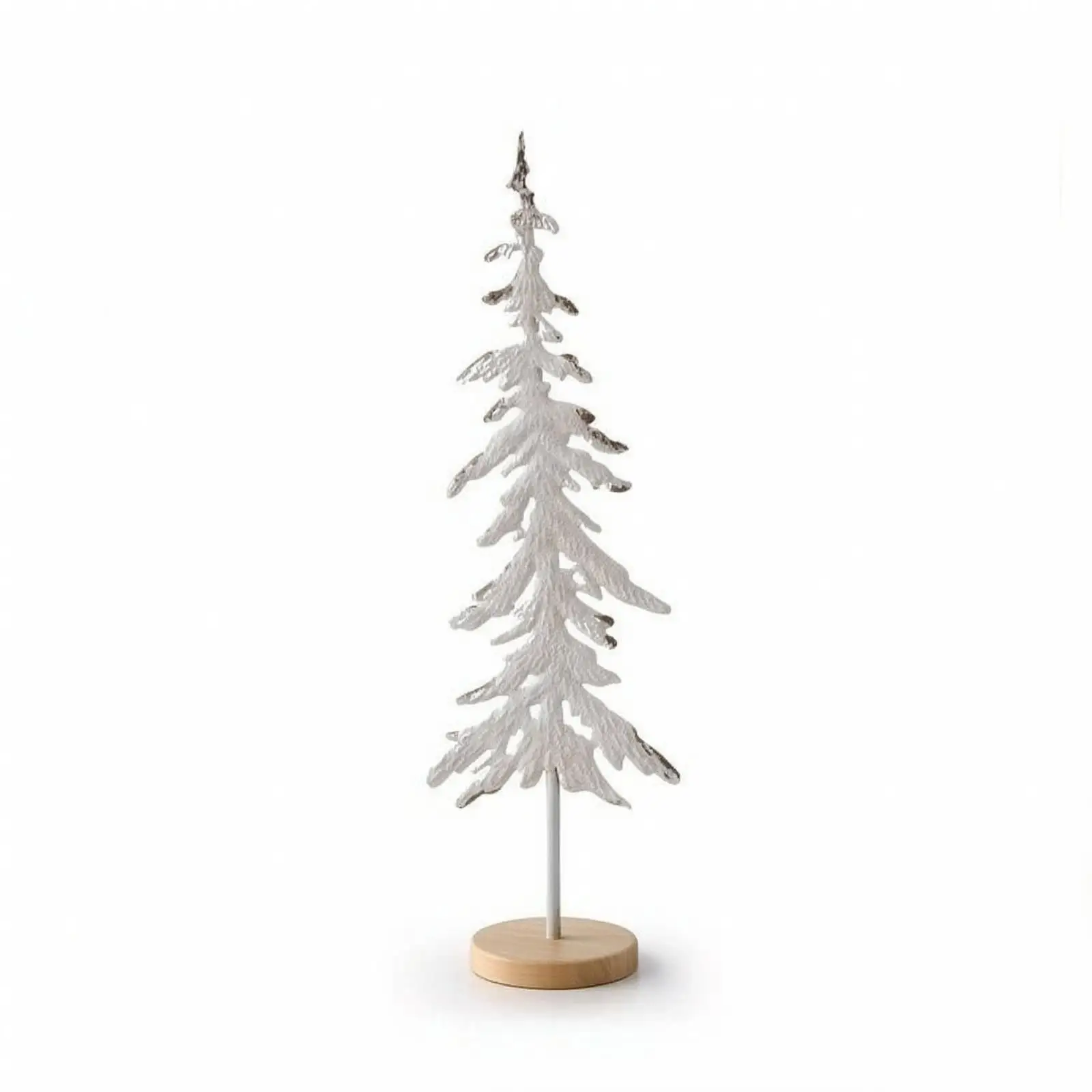 Arboreal Outline Ornament Open Metalwork Tree Decor with Base Freestanding Metal